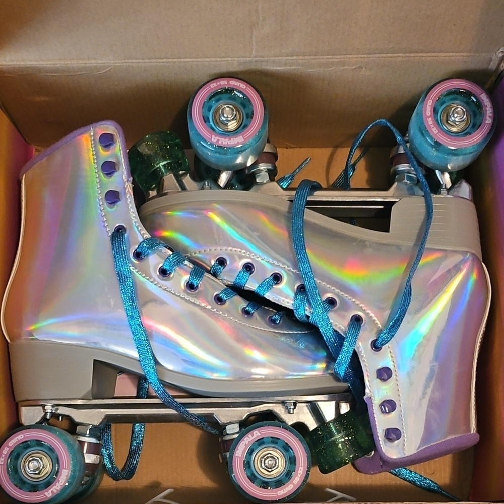 Holographic Roller Skates